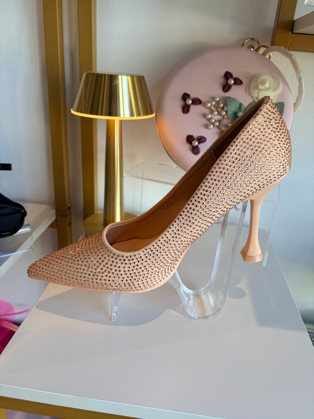 Champagne Diamond Heels.