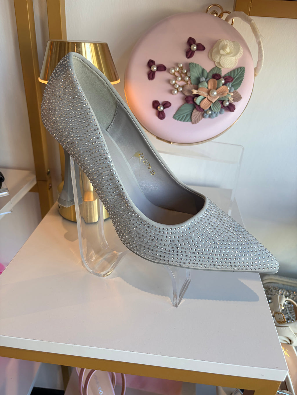 Silver Diamond Heels.