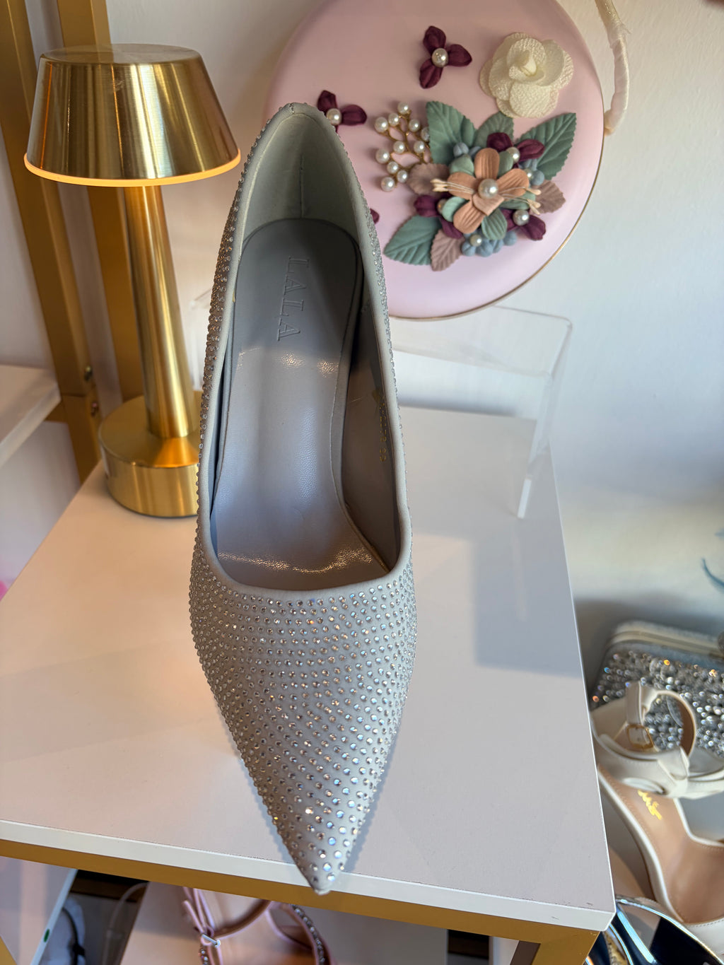 Silver Diamond Heels.