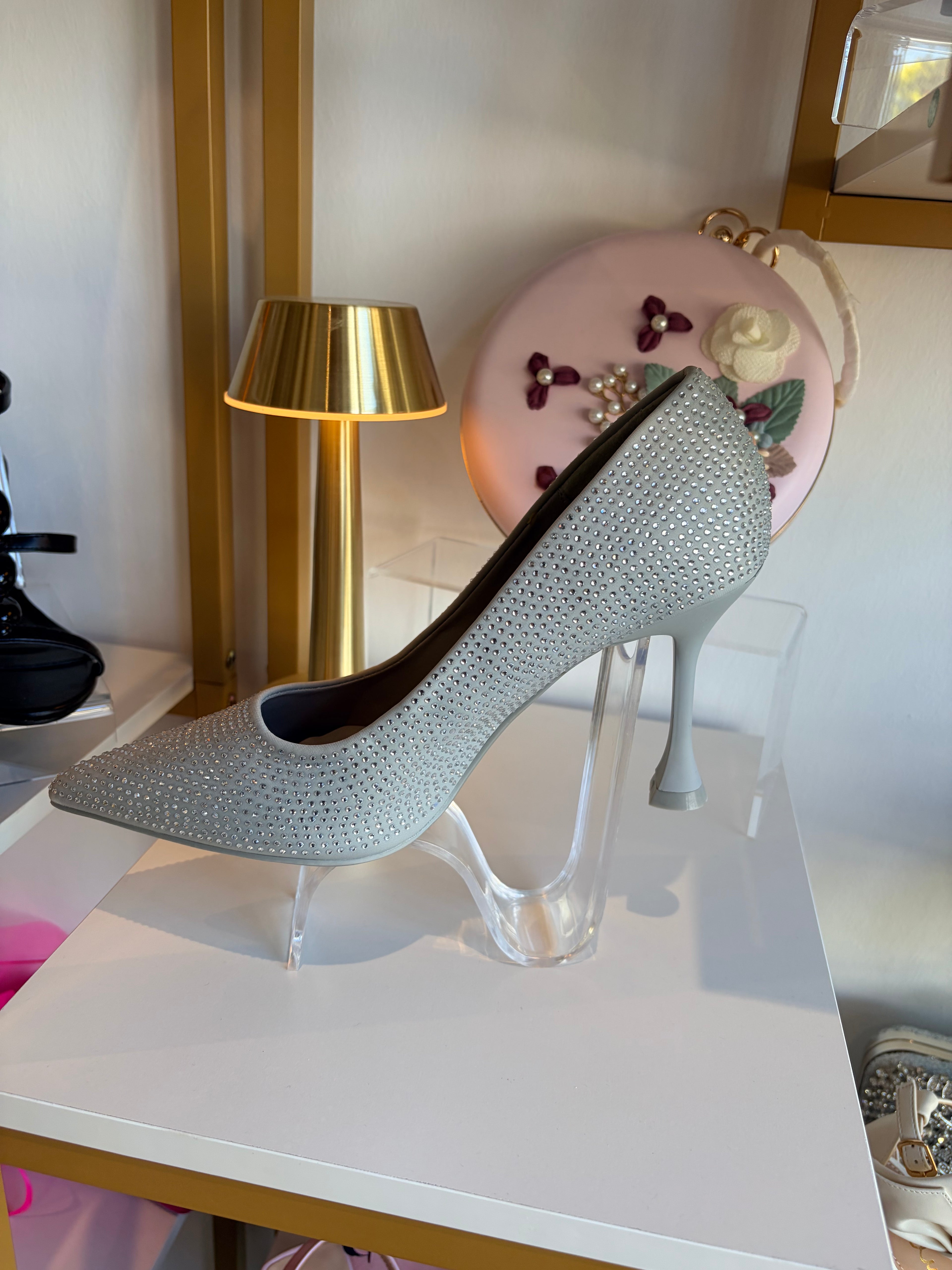 Silver Diamond Heels.
