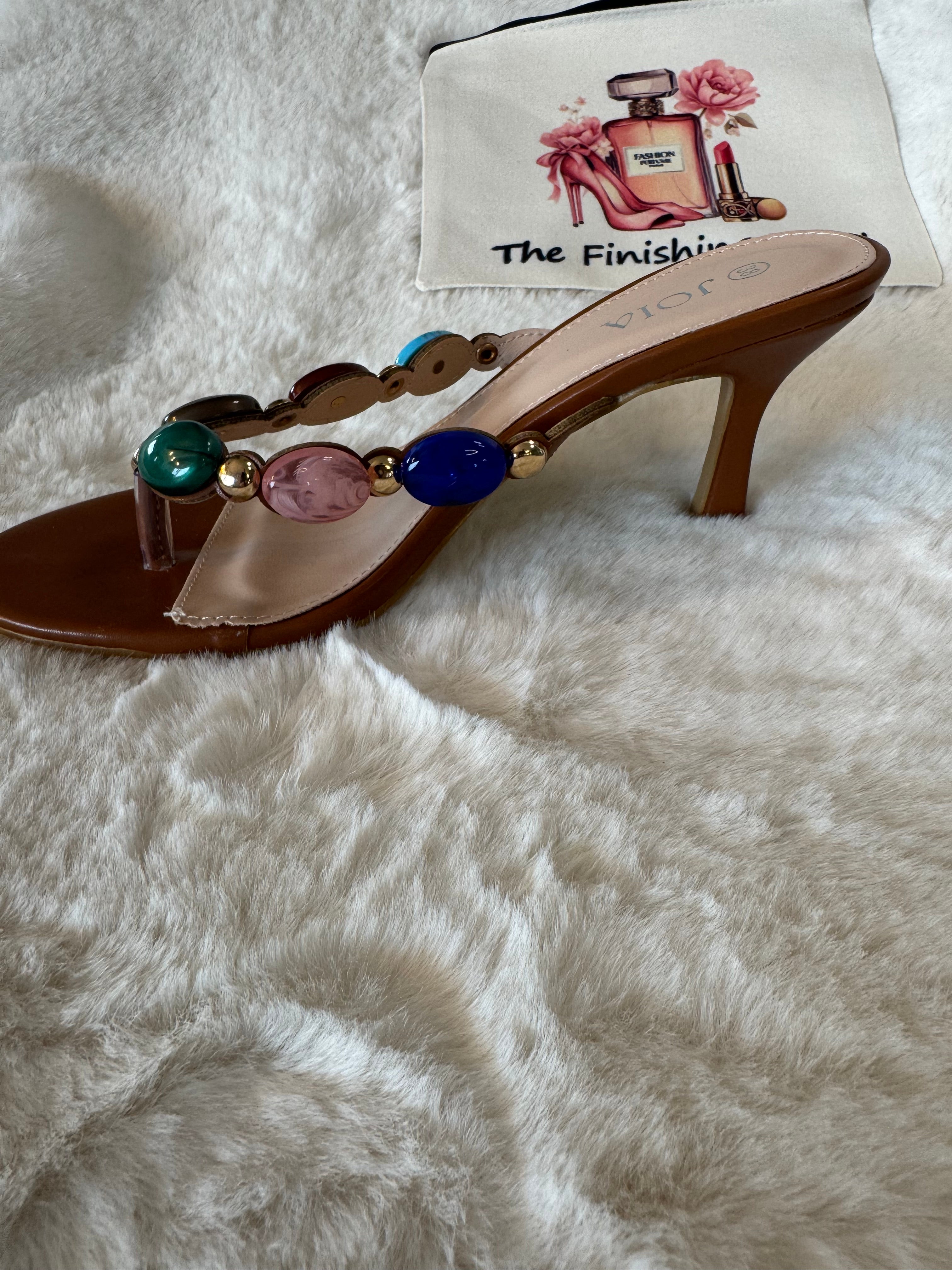 Gemstone Thong mule