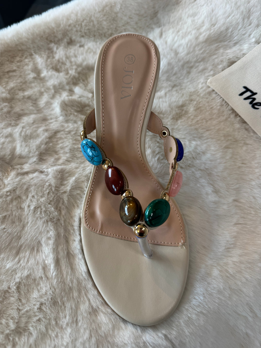 Gemstone Thong mule