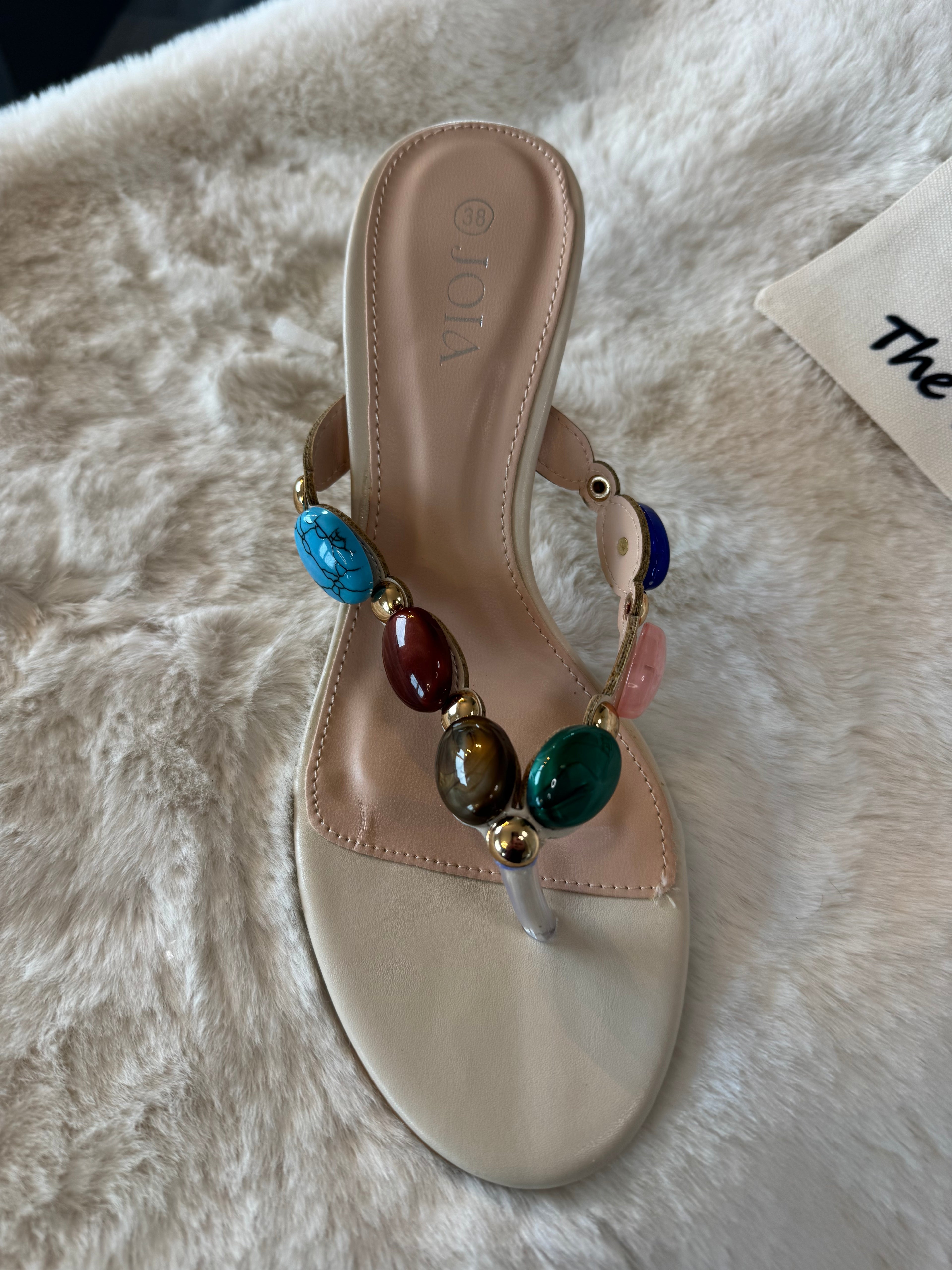 Gemstone Thong mule