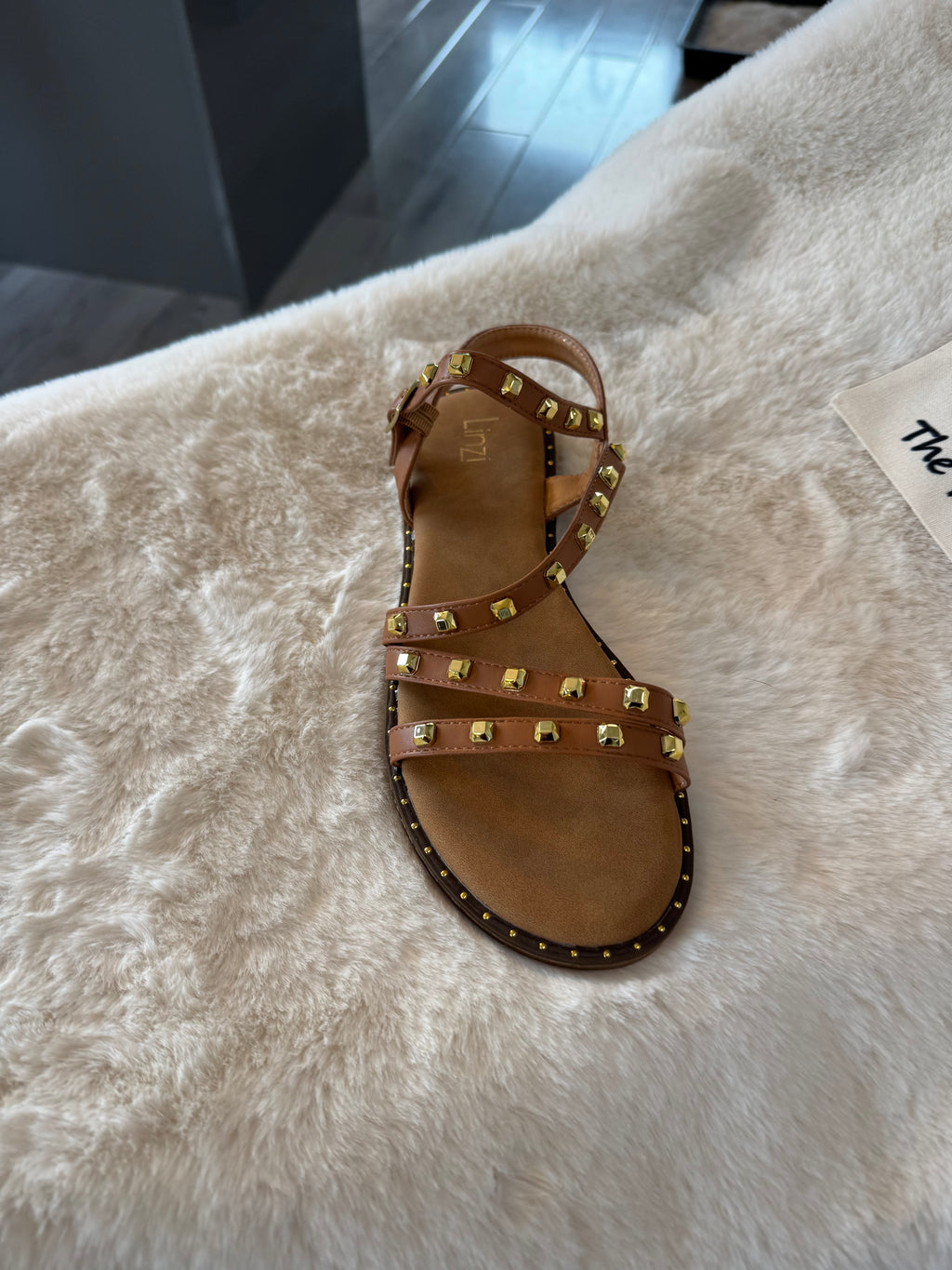 Studded gladiator sandal