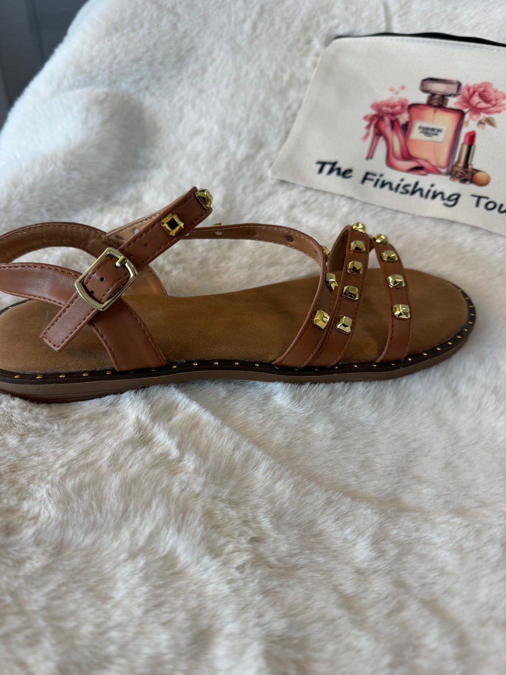 Studded gladiator sandal