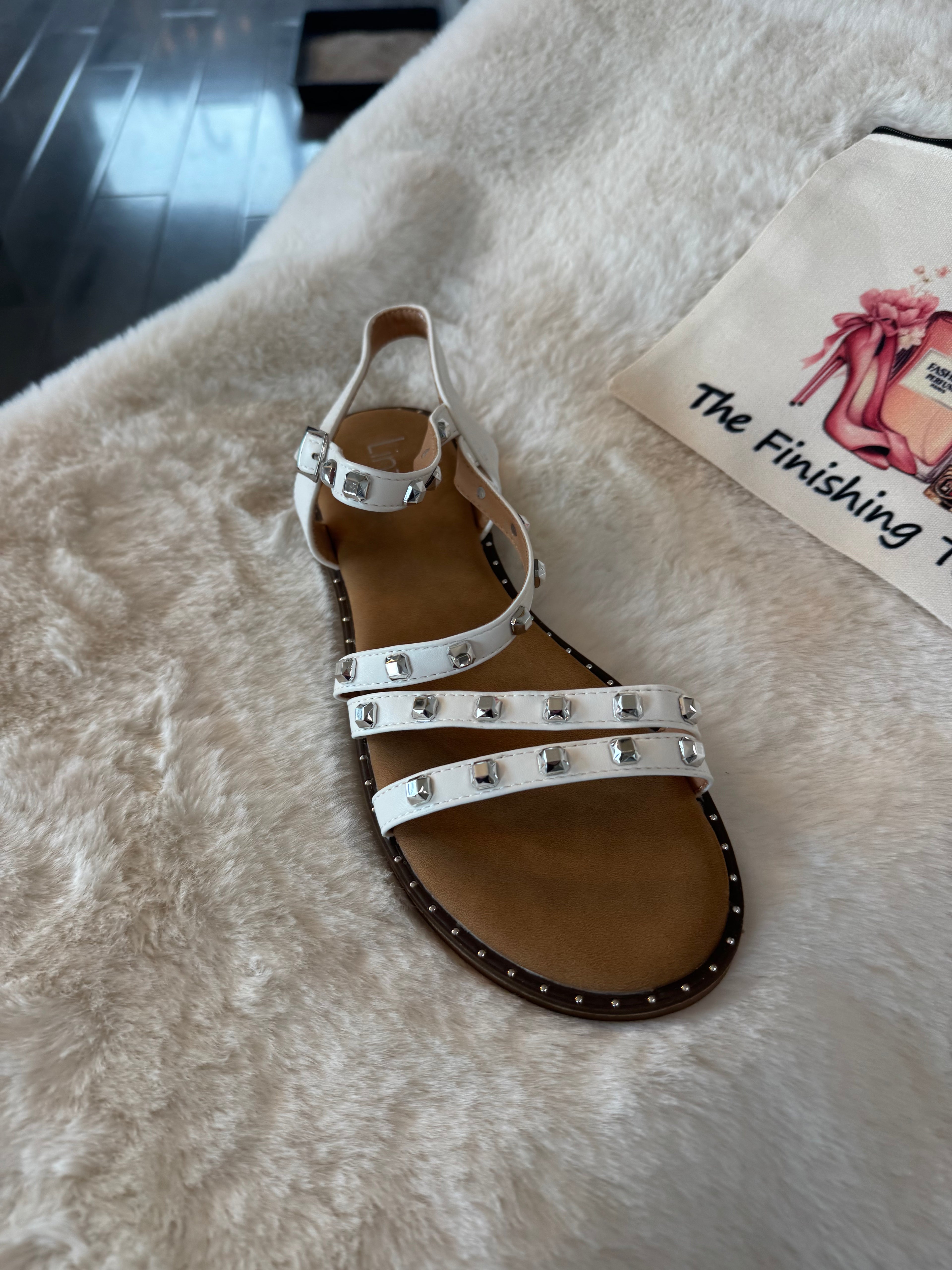 Studded gladiator sandal