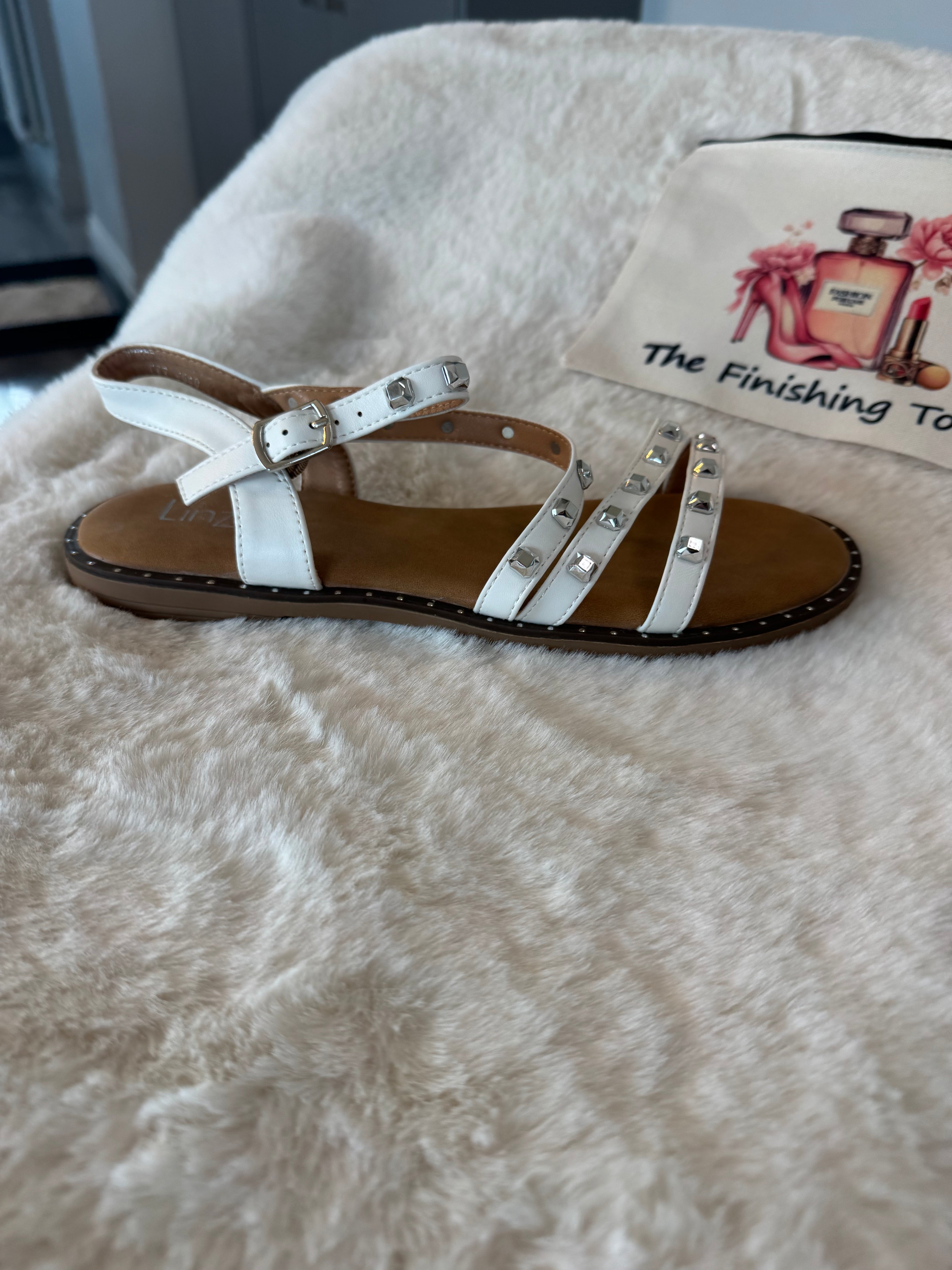 Studded gladiator sandal
