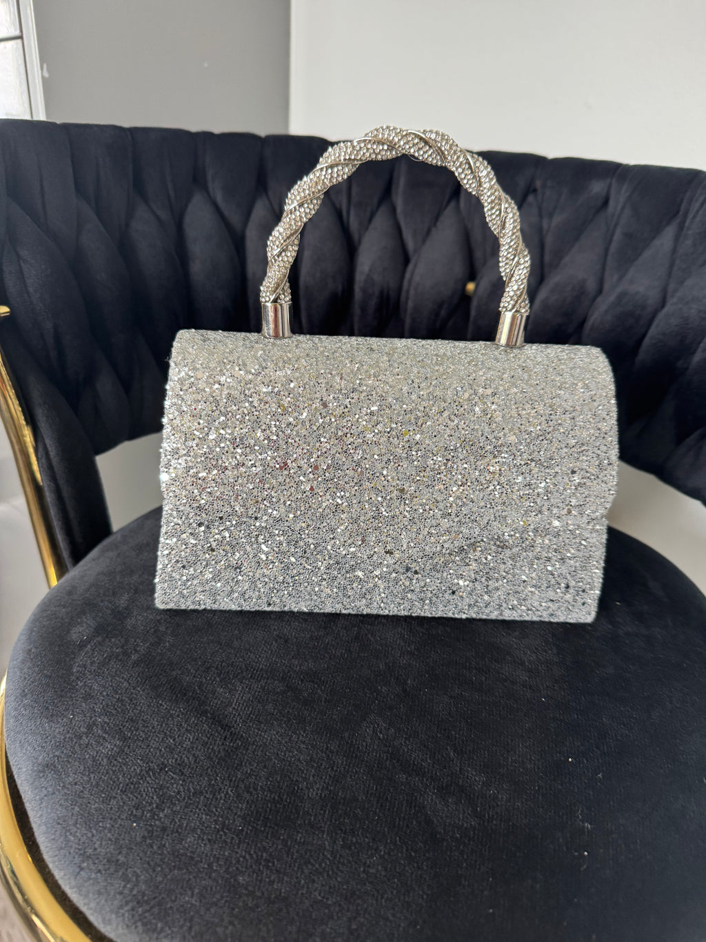 Glitter hand bag