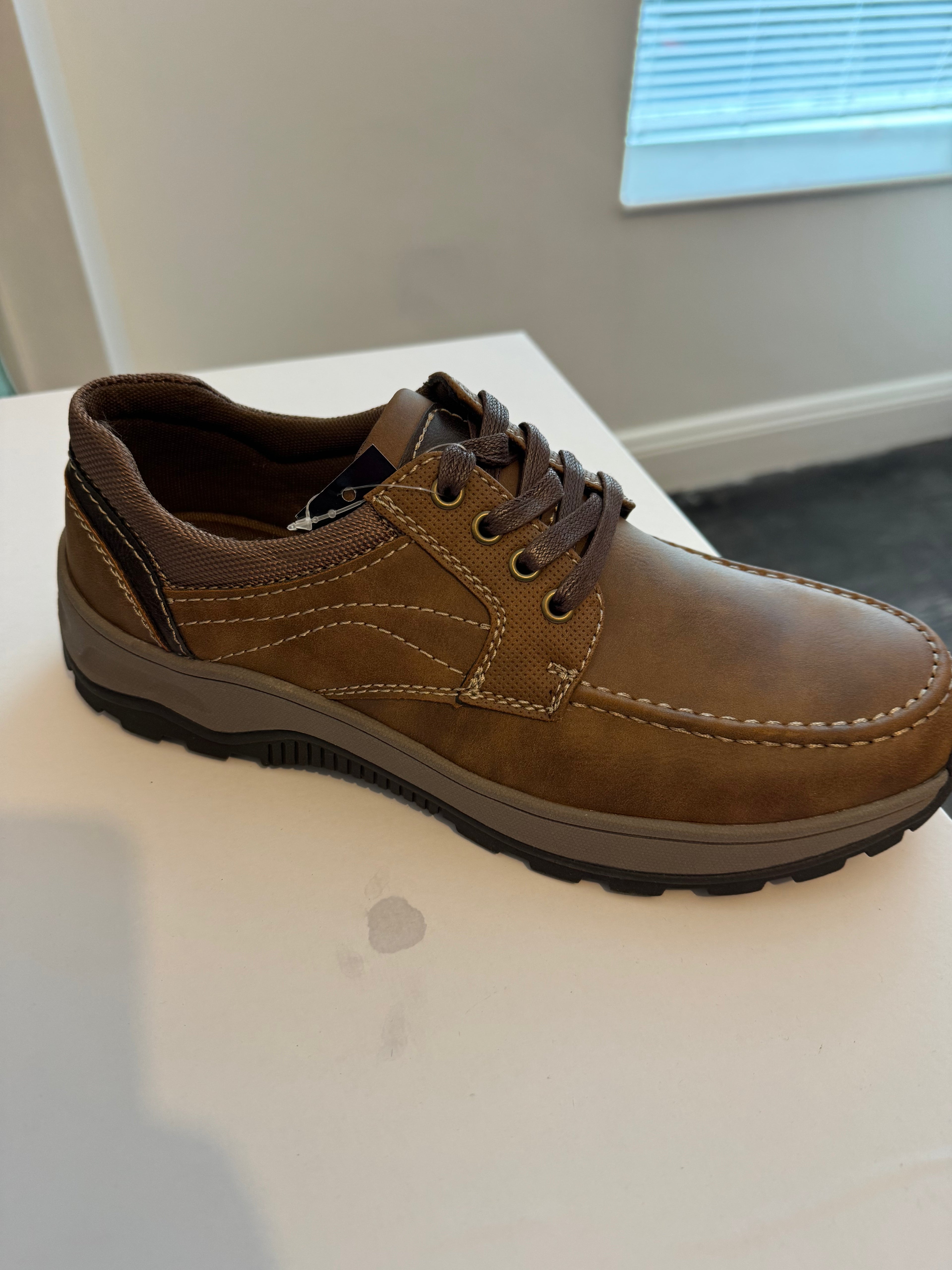 mens brown slip on shoes