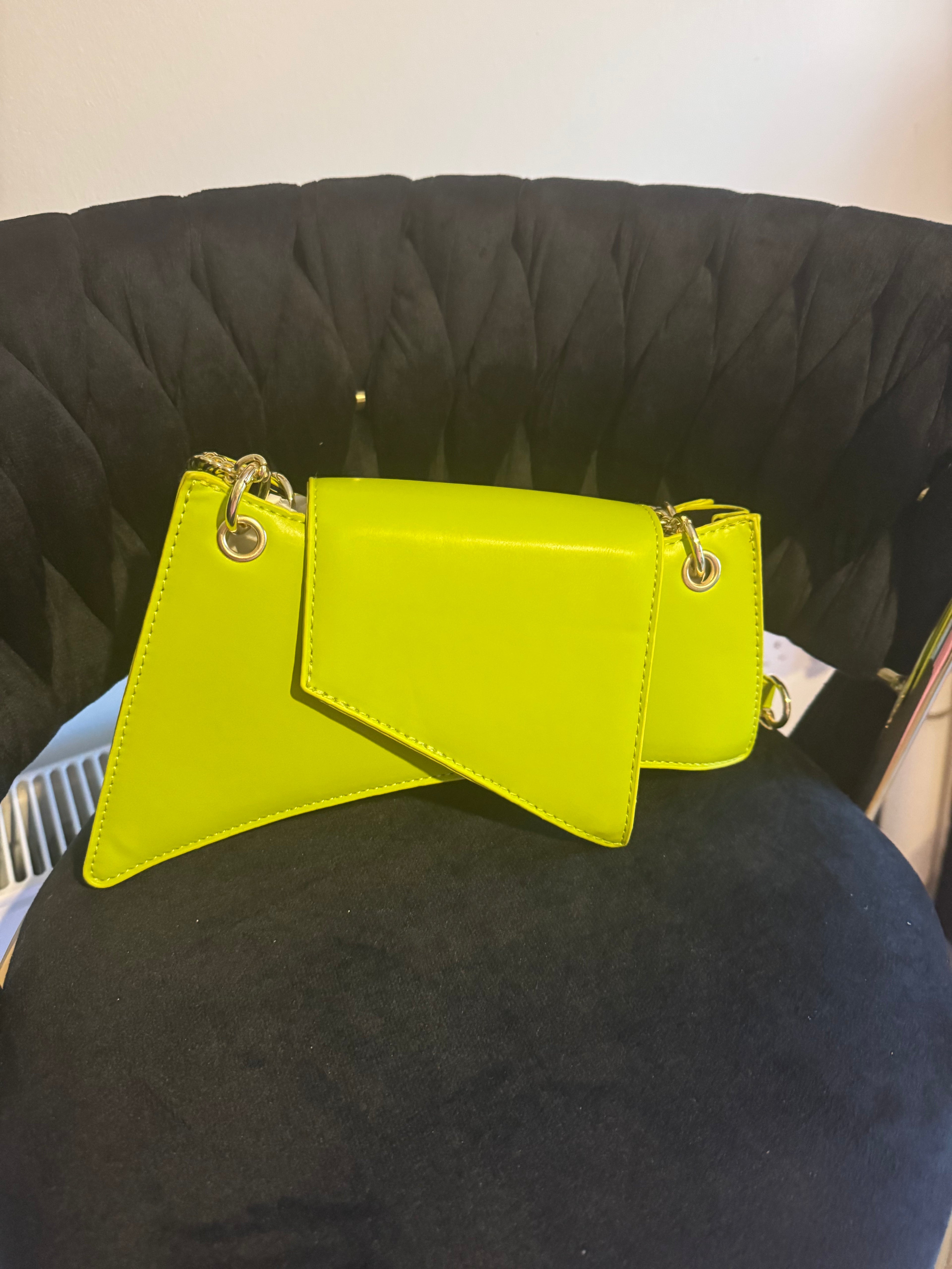 lime green handbag