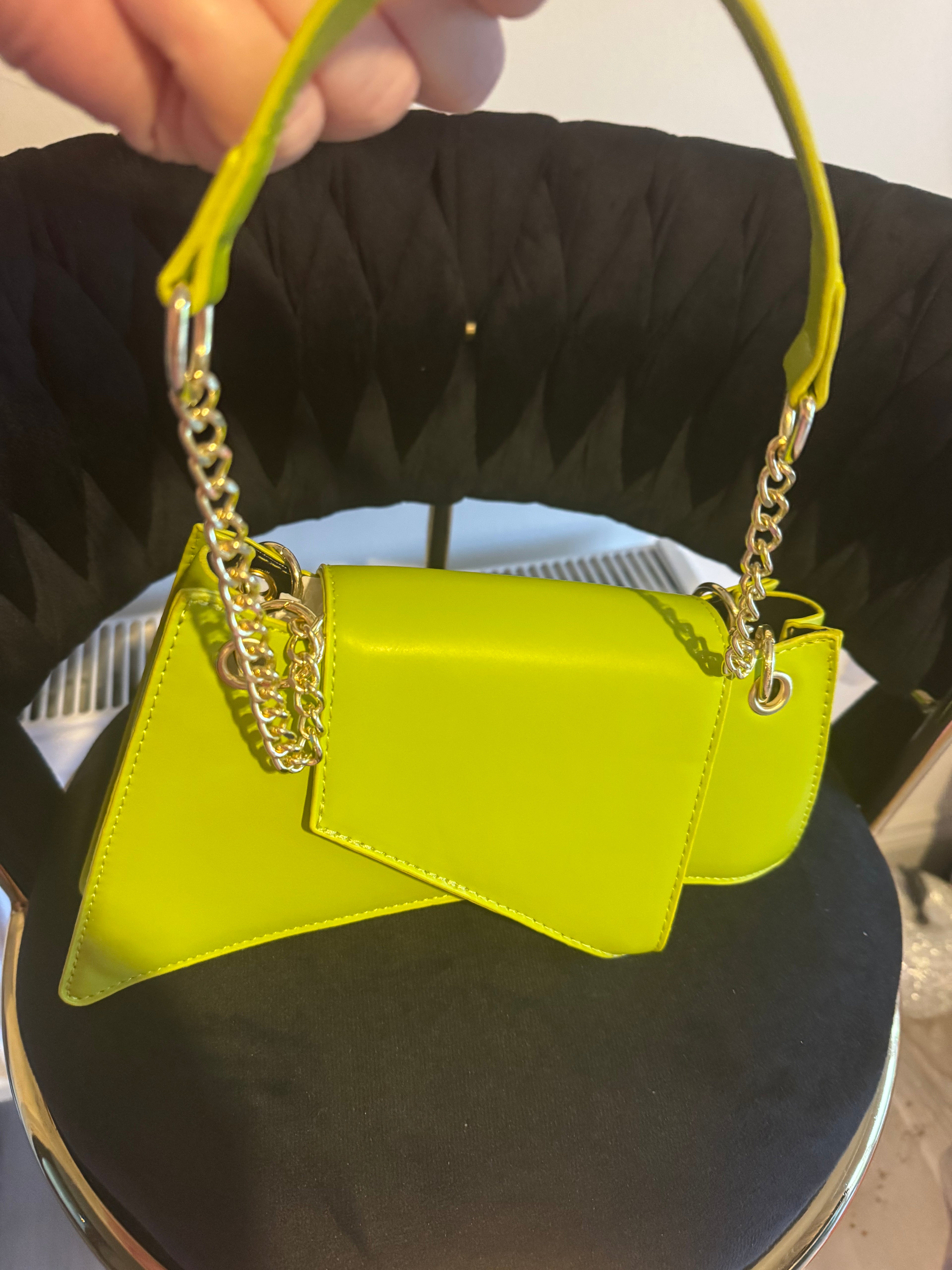 lime green handbag